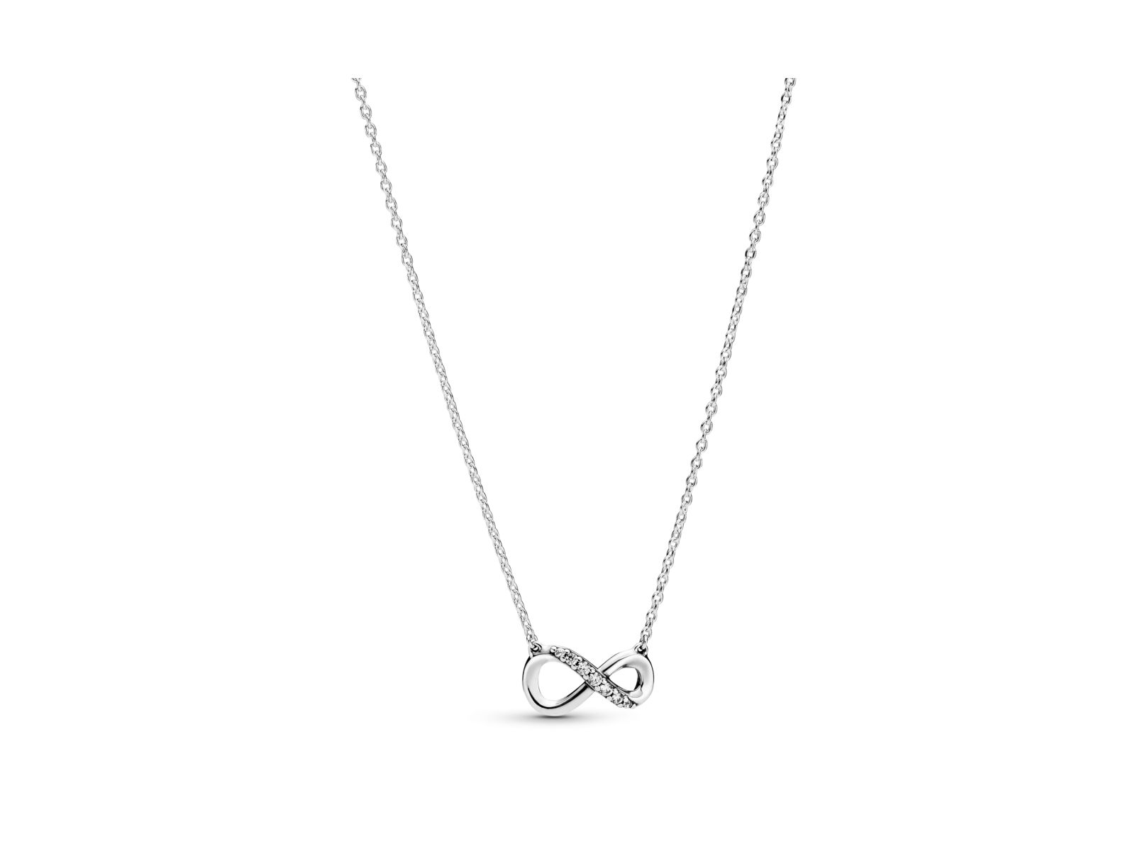 Pandora Moments Sterling Sparkling Cubic Zirconia Infinity Collier Necklace