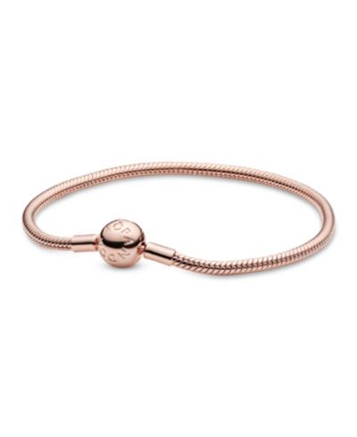 Moments Sterling Silver Snake Chain/Rose Gold