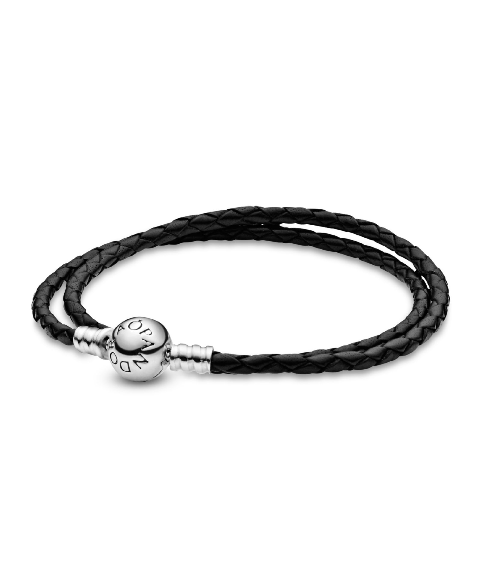 Браслет Pandora Moments Sterling Silver Double Leather