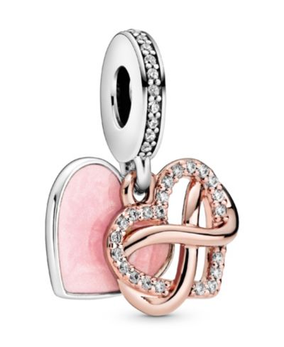 Подвеска Pandora Cubic Zirconia Sparkling Infinity Heart