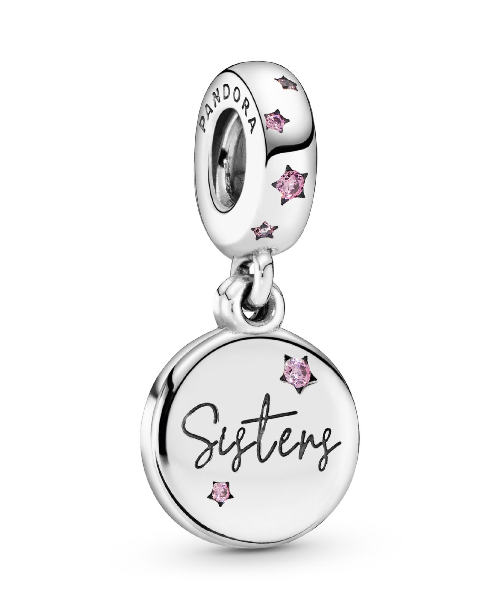 Pandora Cubic Zirconia Forever Sisters Dangle Charm