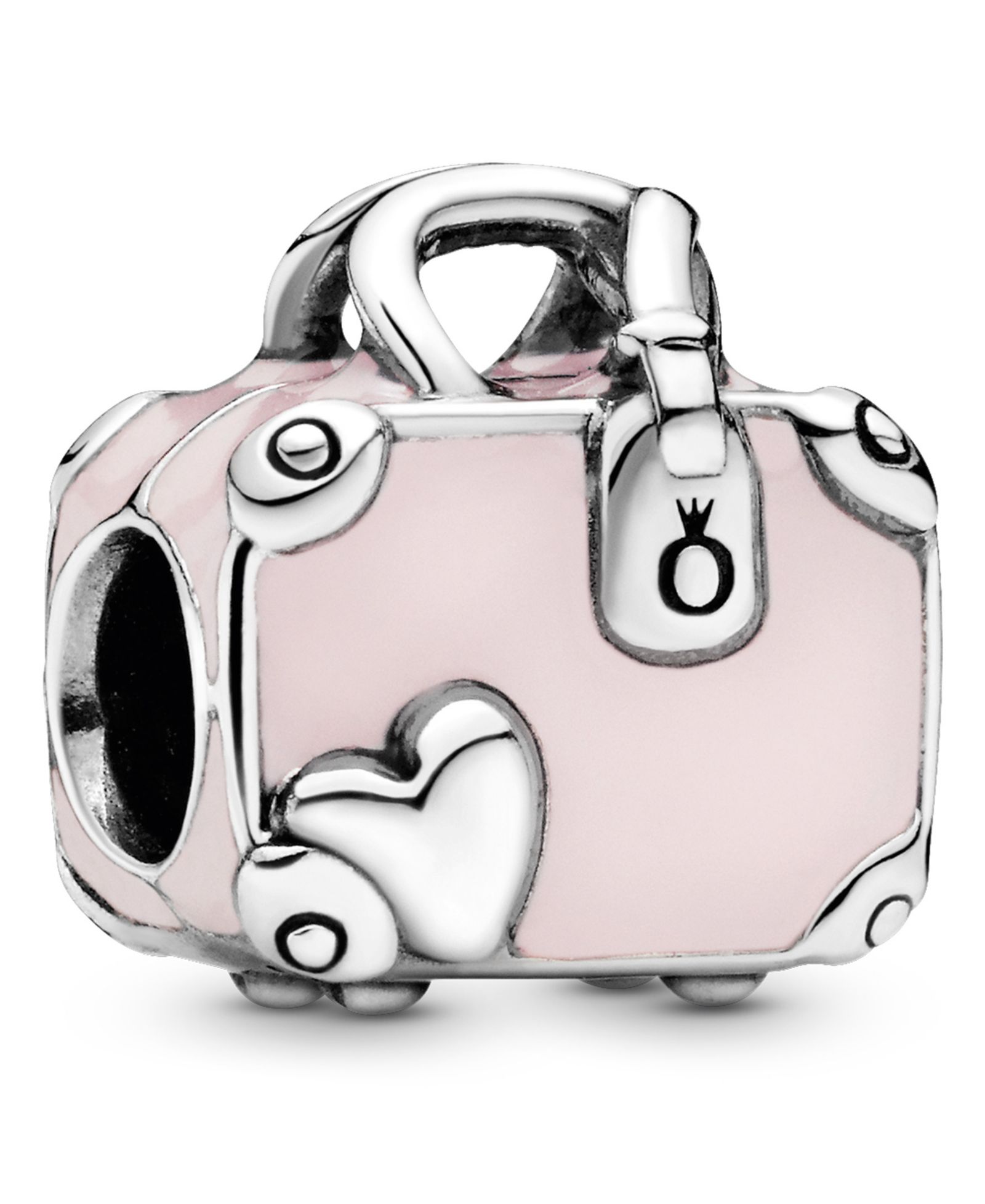 Подвеска-шарм Pandora Sterling Silver Pink для путешествий