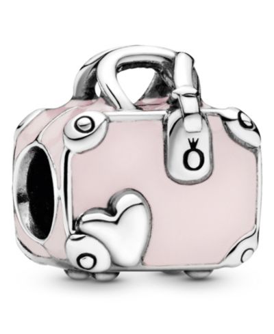 Подвеска-шарм Pandora Sterling Silver Pink для путешествий