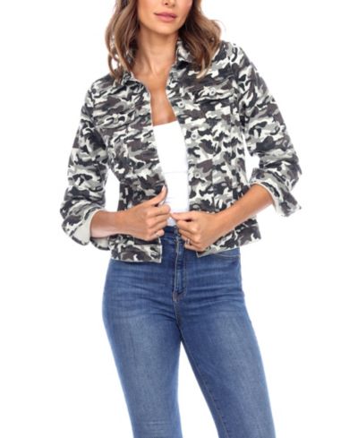 Женская джинсовая куртка White Mark Camo Denim Jacket