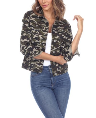 Женская джинсовая куртка White Mark Camo Denim Jacket