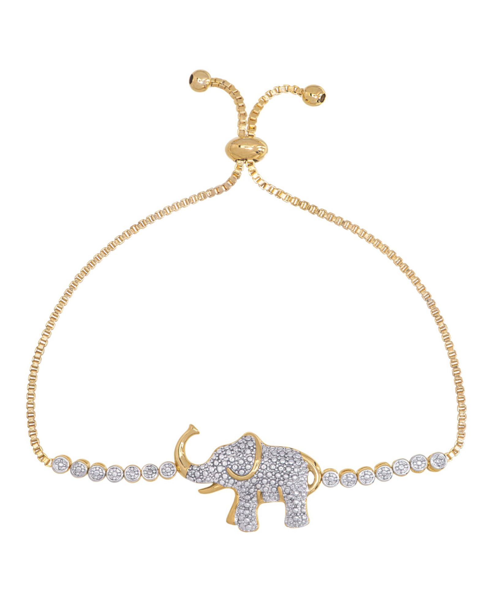 Браслет-боло с акцентом из бриллиантов Elephant Adjustable
