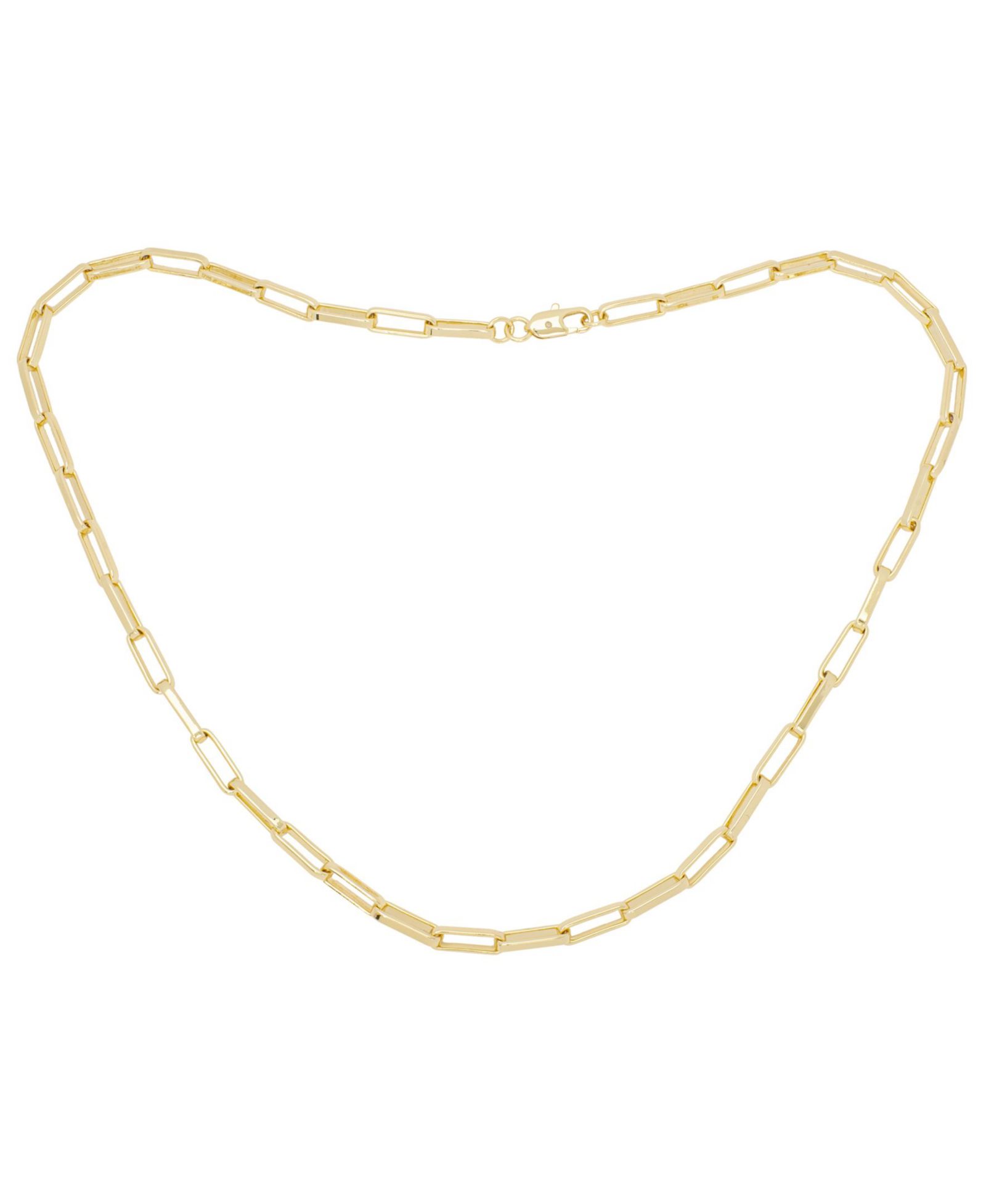 Diamond Accent Paperclip Link Necklace