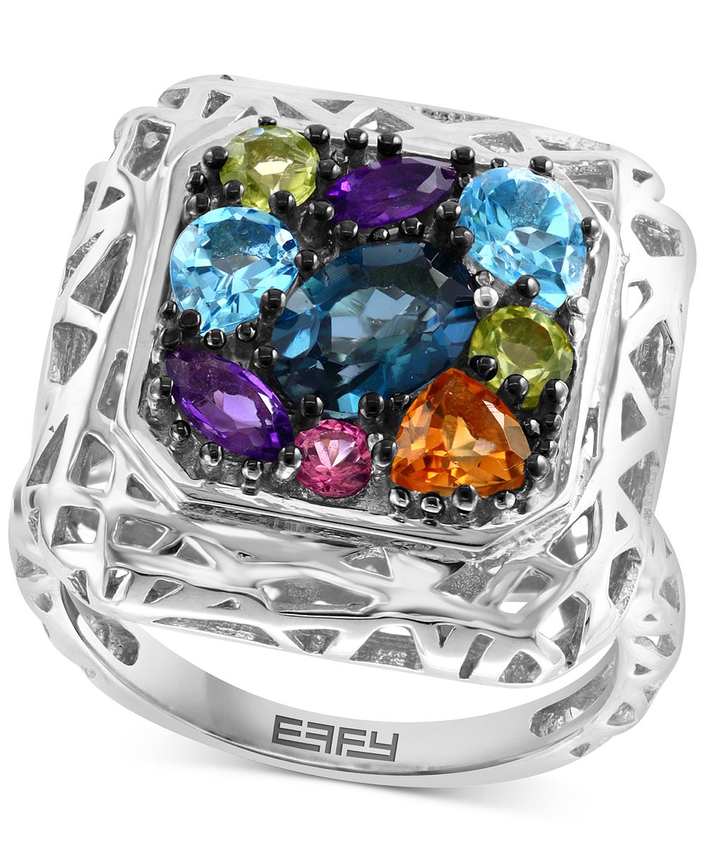 EFFY Collection кольцо с многоцветными камнями из стерлингового серебра
