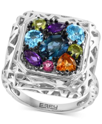 EFFY Collection кольцо с многоцветными камнями из стерлингового серебра