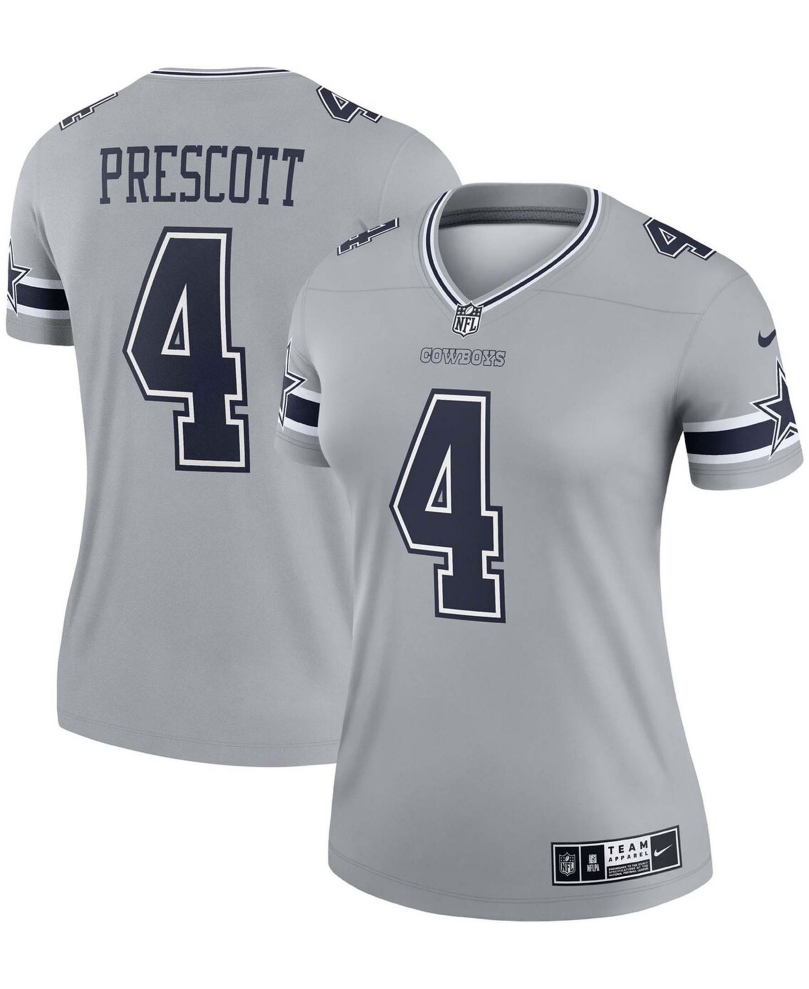 Женская джерси Nike Dak Prescott Dallas Cowboys Inverted Legend