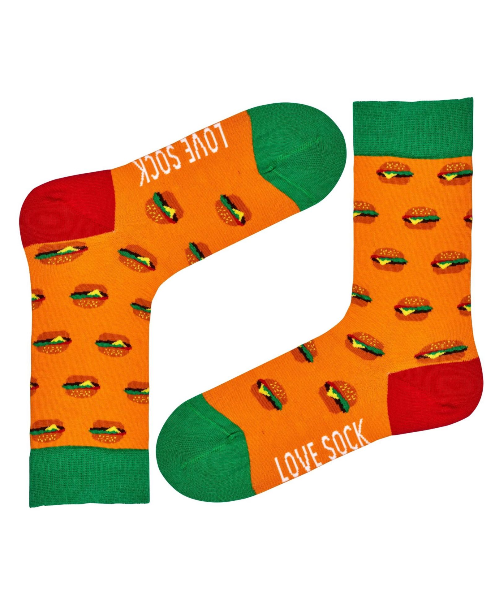 Носки Burger Novelty Cotton Colorful Fun Crew
