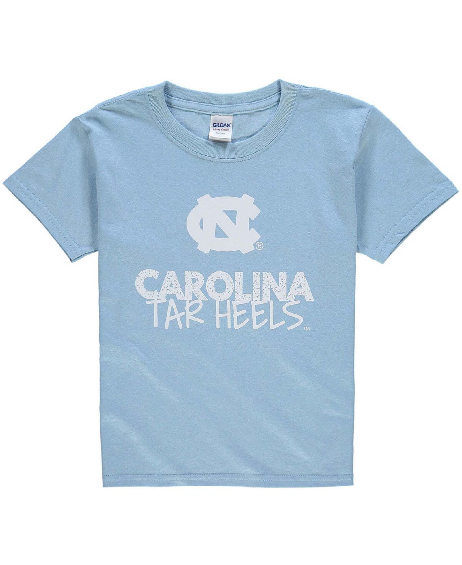 Детская футболка Two Feet Ahead Carolina Blue North Carolina Tar Heels с круглым вырезом