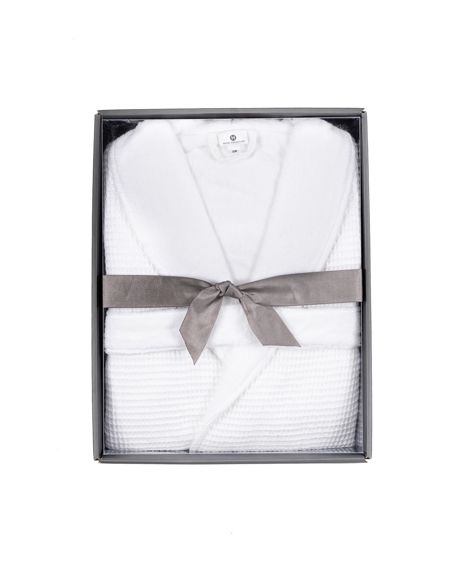 Hotel Collection Cotton Boxed Waffle Textured Bath Robe, Exclusively at Macy’s