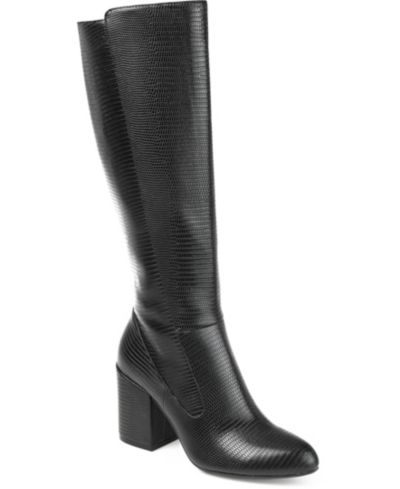 Journee Collection Женские высокие сапоги Tavia Extra Wide Calf Block Heel
