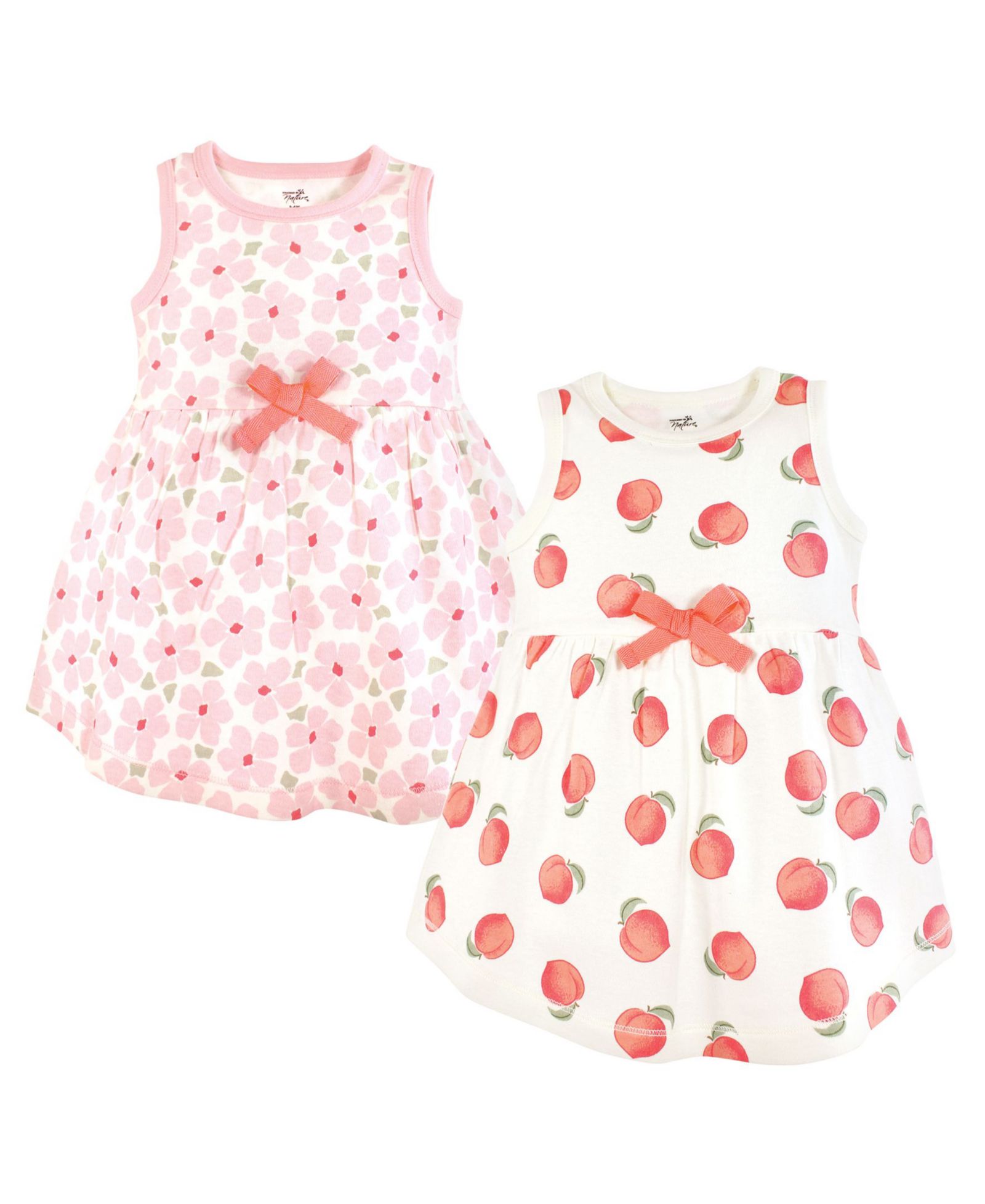 Детские платья Hudson Baby 2 шт. из натуральных тканей, без рукавов