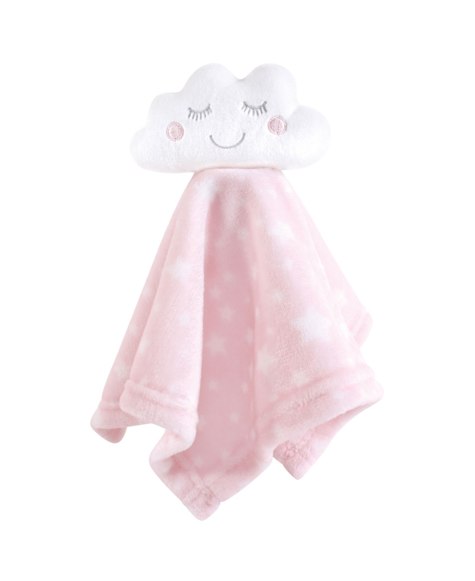 Hudson Baby Girls Animal Face Security Blanket