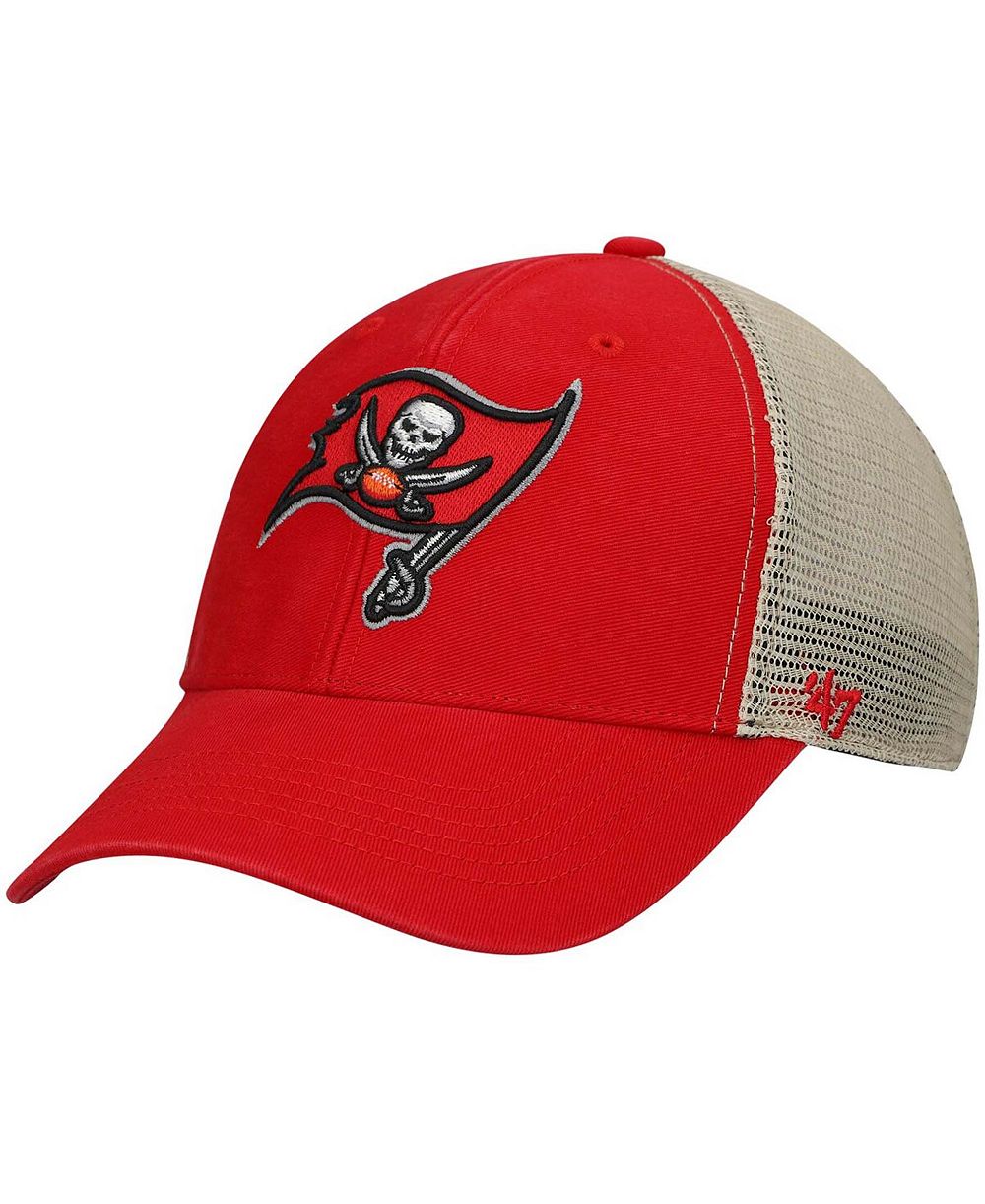 Мужская кепка '47 Brand Red Tampa Bay Buccaneers Flagship MVP Snapback