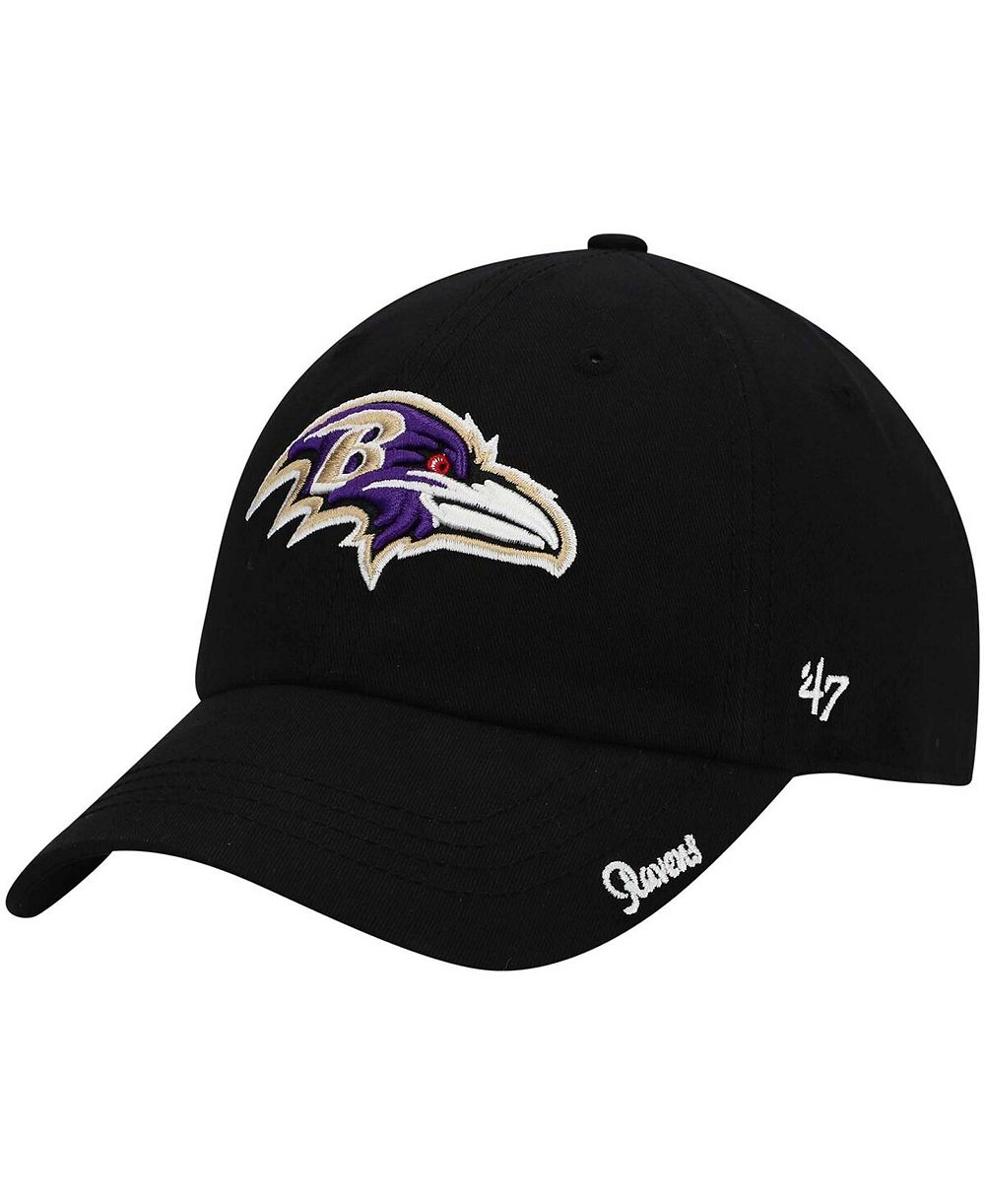 Женская регулируемая кепка '47 Brand Baltimore Ravens Miata Clean Up Black