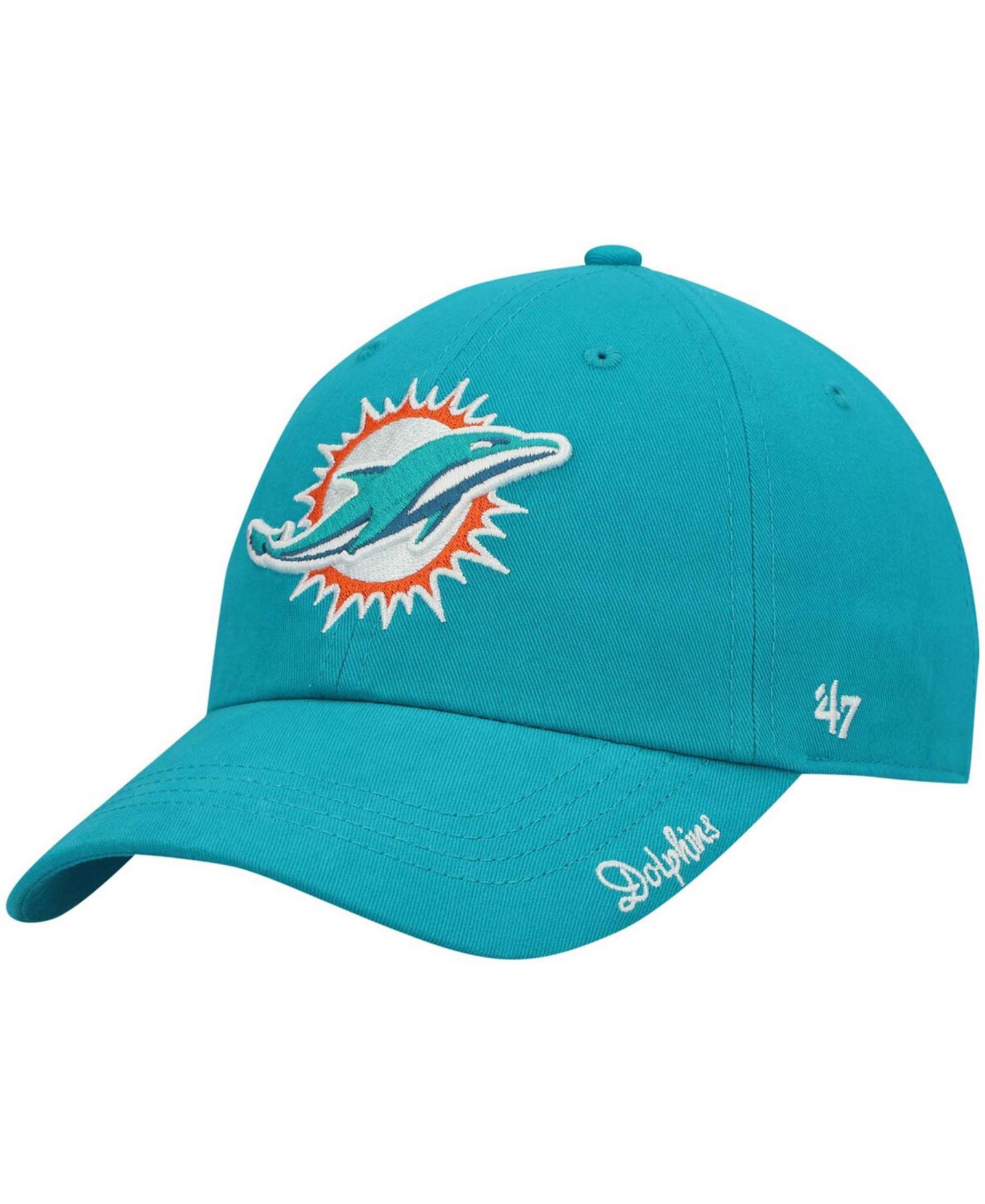 Женская регулируемая кепка Miami Dolphins Miata Clean Up Aqua