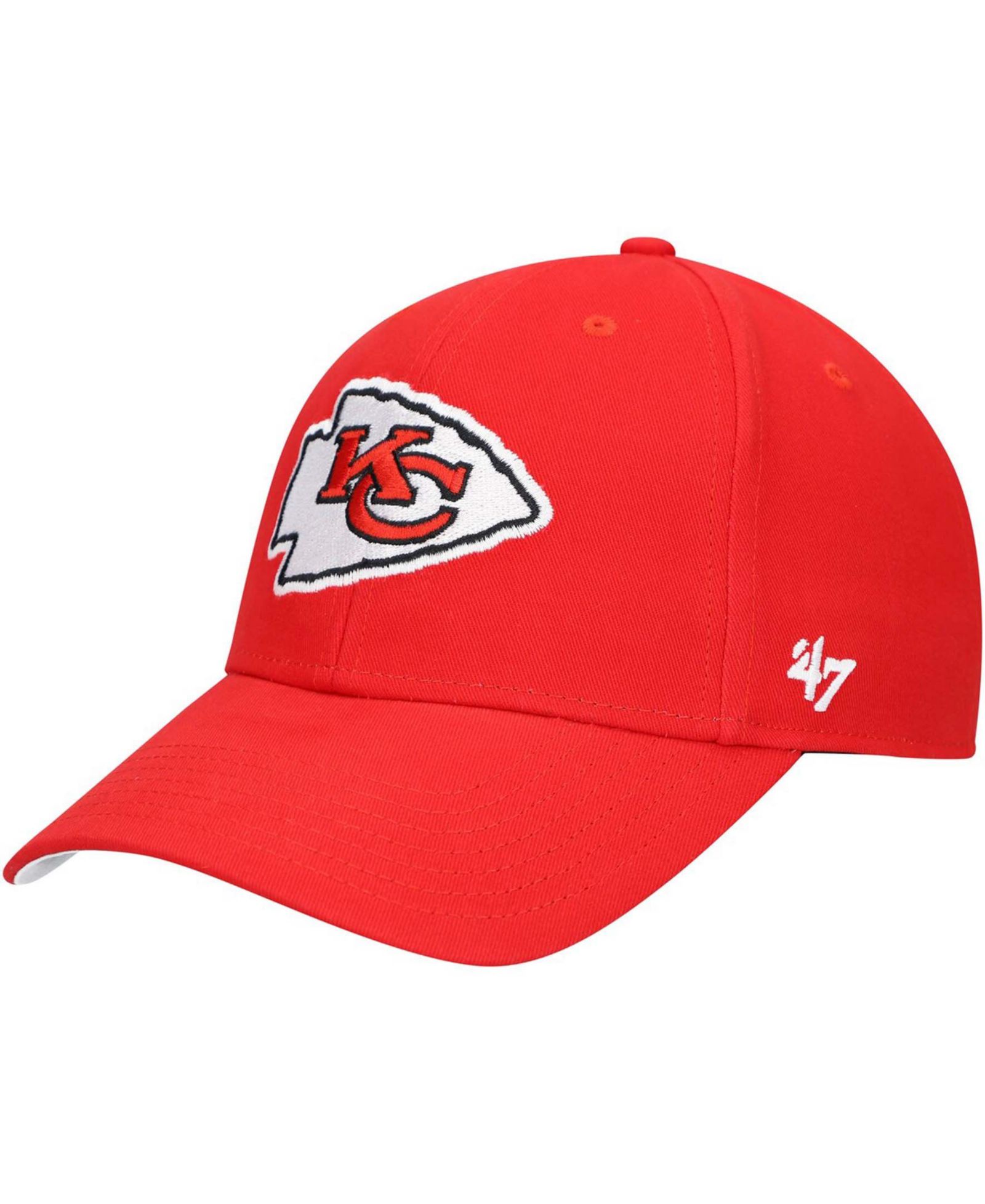 Кепка '47 Brand Boys Red Kansas City Chiefs Basic MVP Adjustable