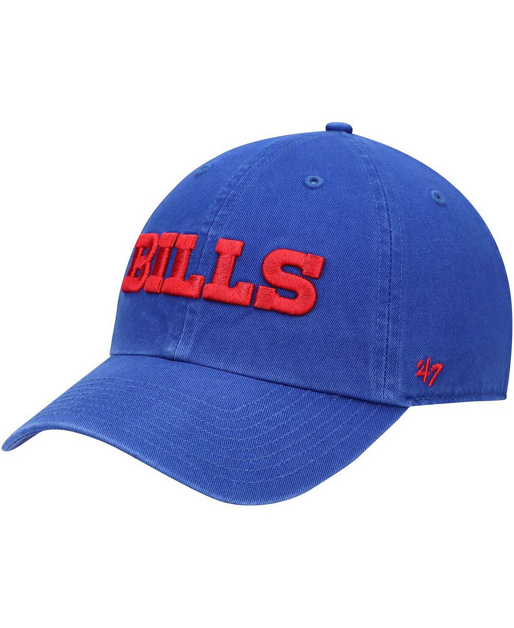 Мужская бейсболка '47 Brand Royal Buffalo Bills Clean Up Script