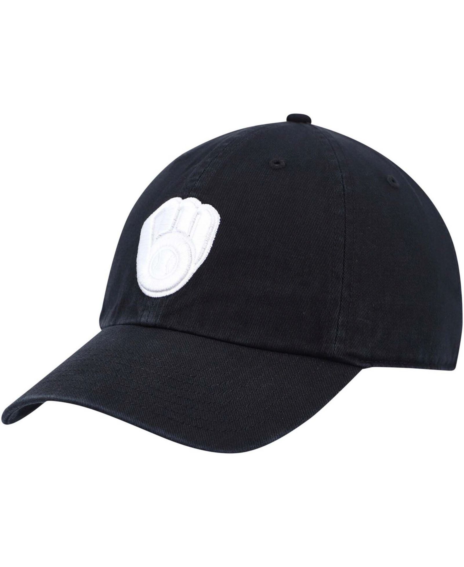 Мужская кепка '47 Brand Black Milwaukee Brewers Challenger Adjustable