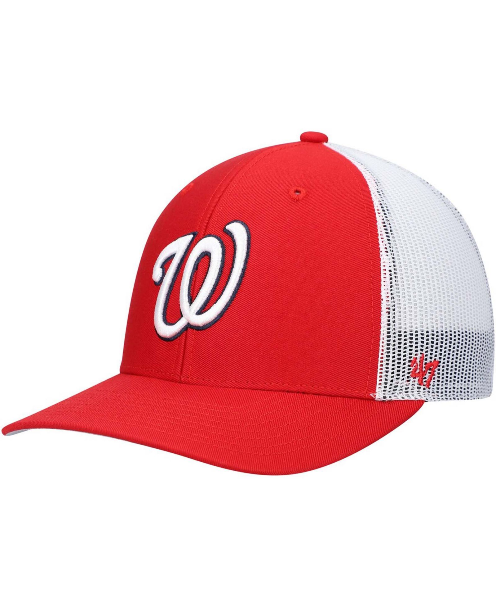 Мужская кепка-тракер '47 Brand Red, White Washington Nationals Primary Logo