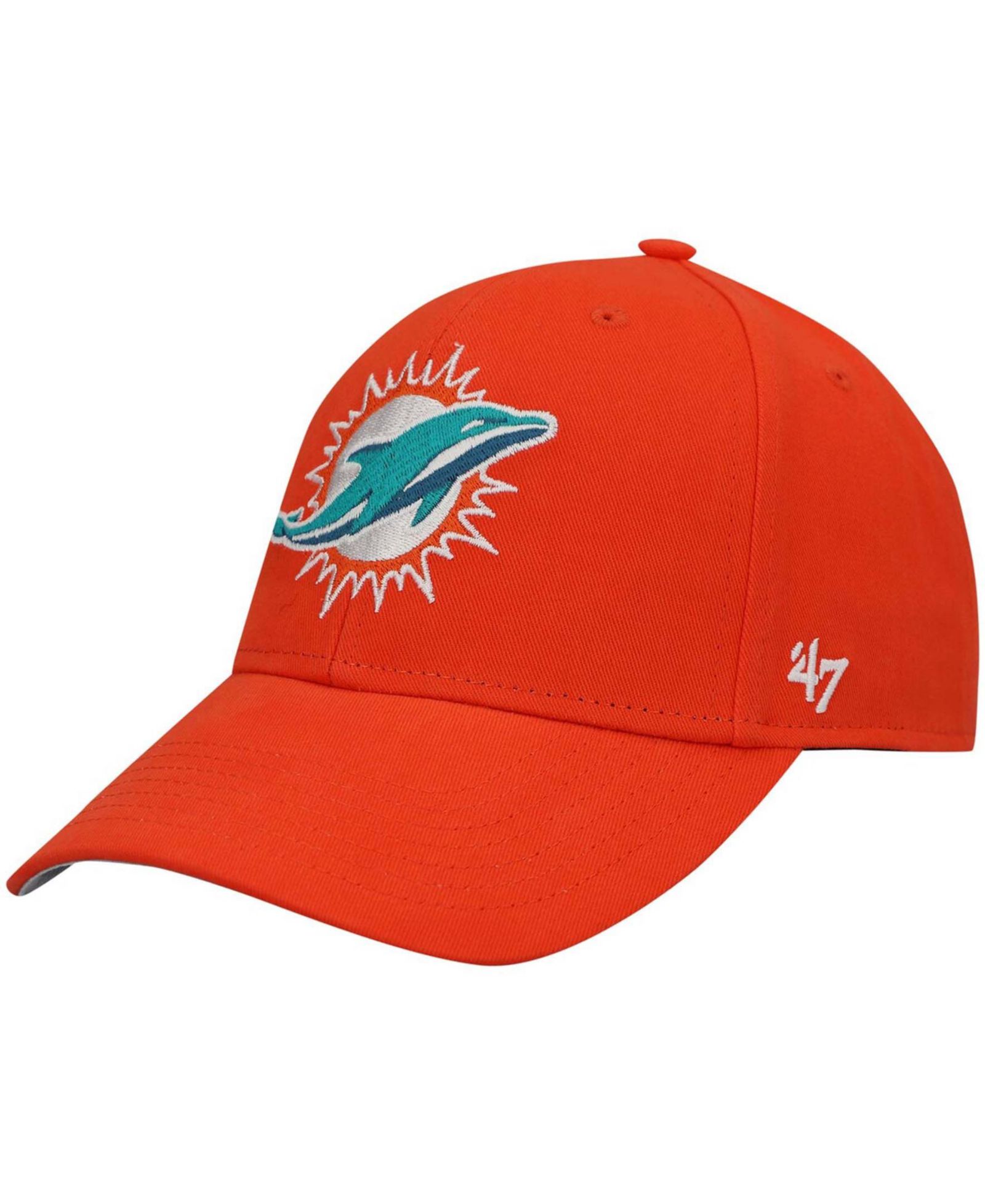 Boys Orange Miami Dolphins Basic Secondary MVP Adjustable Hat