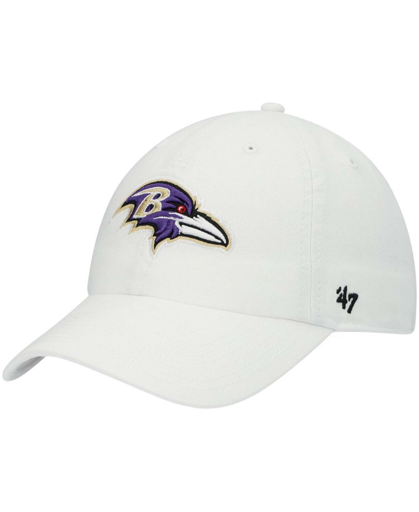 '47 Brand регулируемая кепка Baltimore Ravens белая Мужская