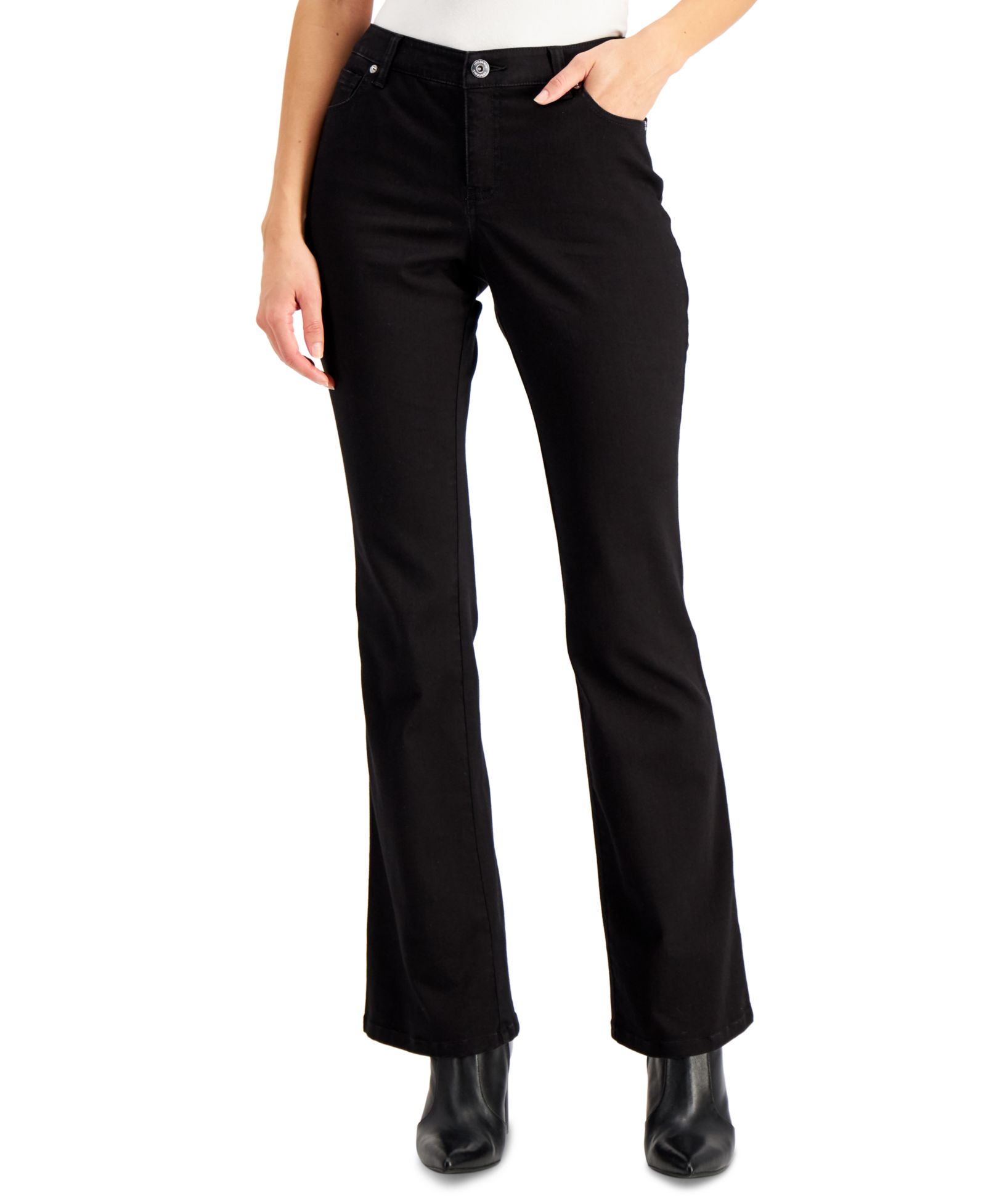 I.N.C. International Concepts Petite джинсы bootcut с завышенной талией