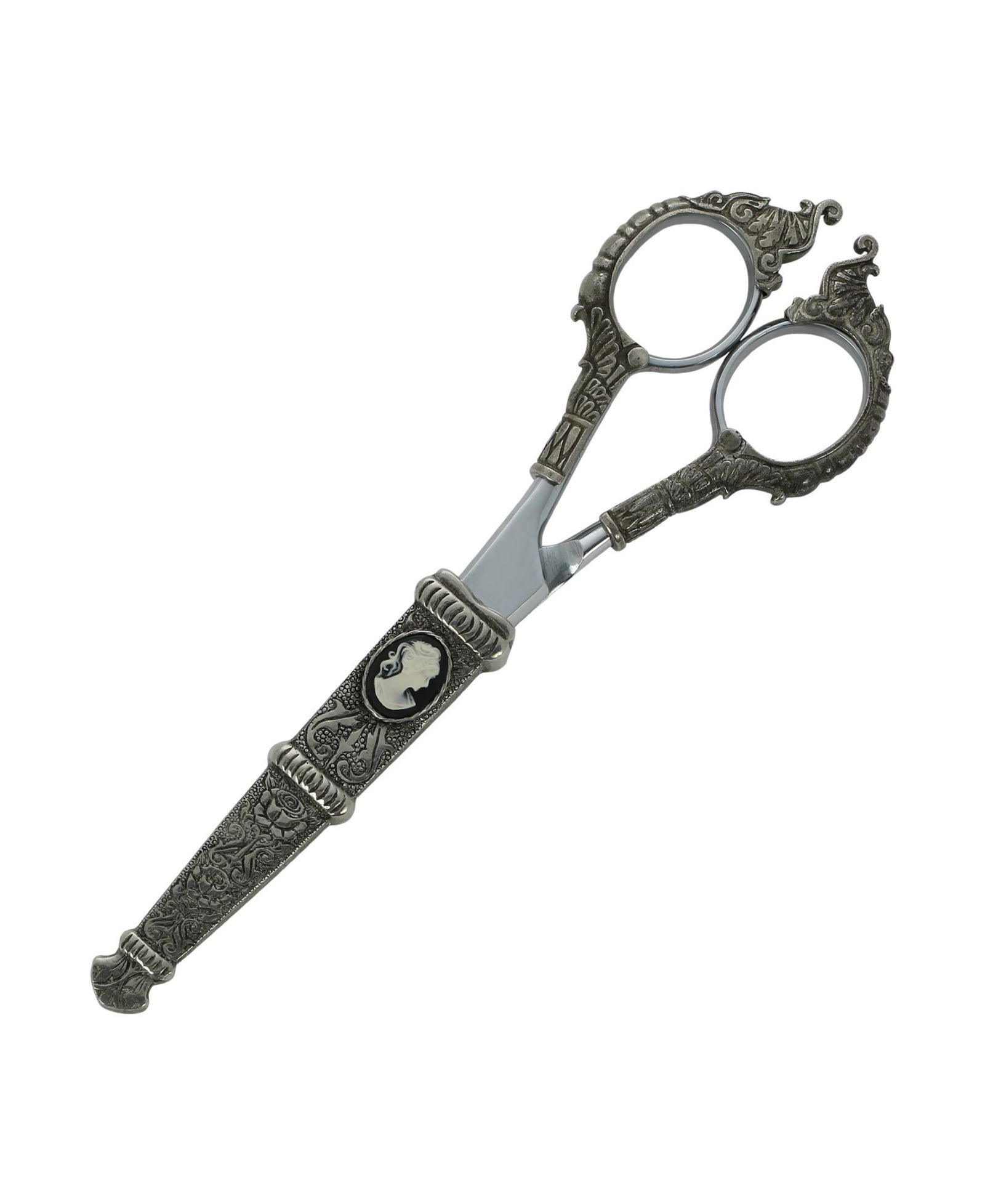 2028 Cameo and Flowers Scissors