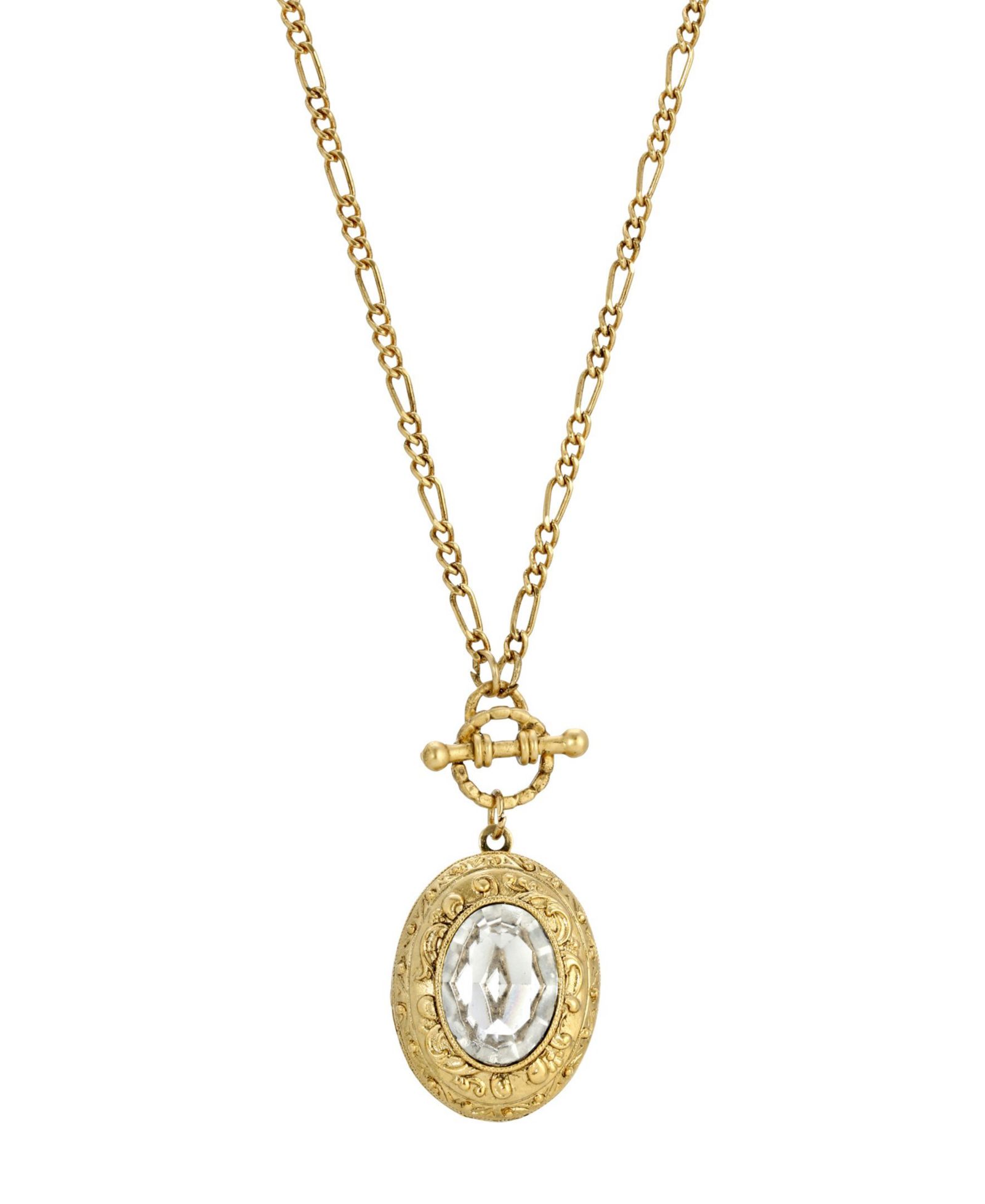 Подвеска-локет 2028 Crystal Stone Flower Design