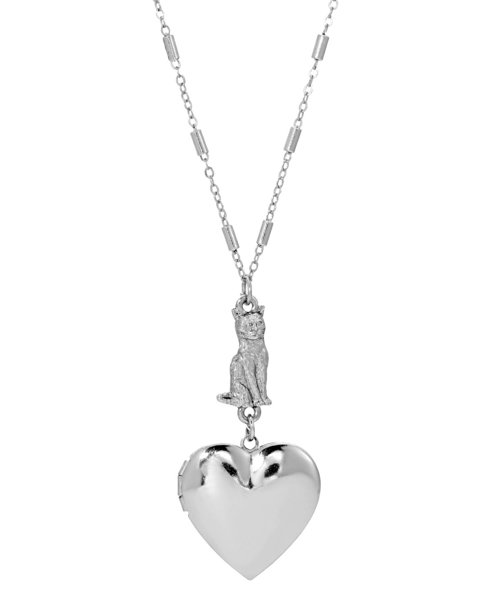 2028 Ожерелье Heart Cat