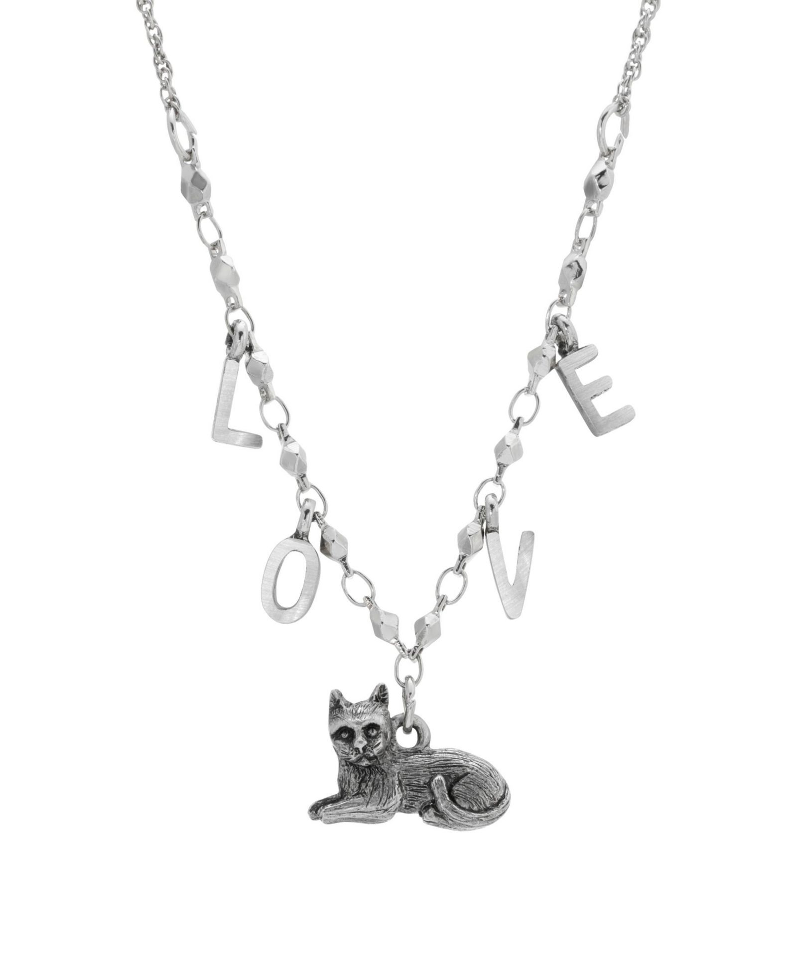 Ожерелье 2028 Cat with Love Initials