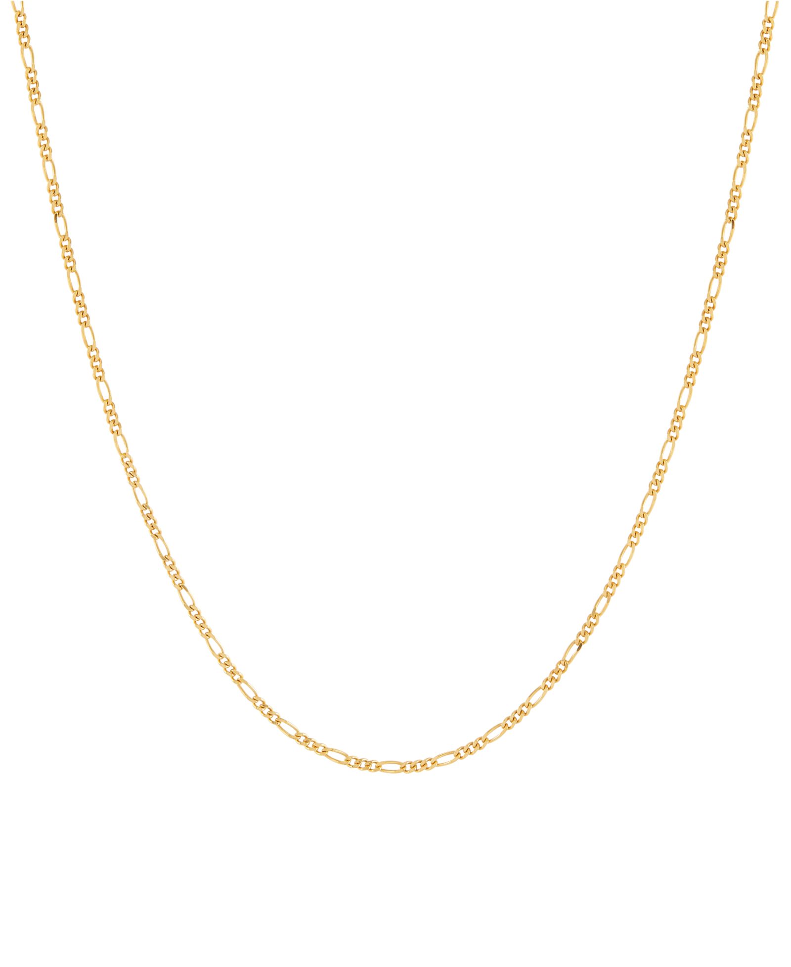 Figaro Link 18" Chain Necklace in 14k Gold-Plated Sterling Silver, Created for Macy's (Also in Sterling Silver)