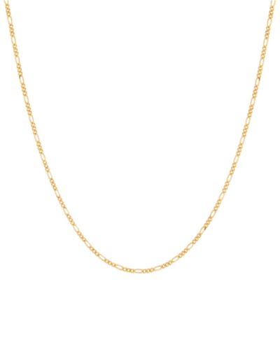 Figaro Link 18" Chain Necklace in 14k Gold-Plated Sterling Silver, Created for Macy's (Also in Sterling Silver)