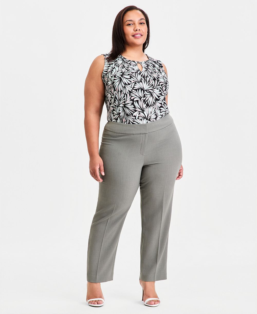 Брюки Kasper Plus Size Straight-Leg