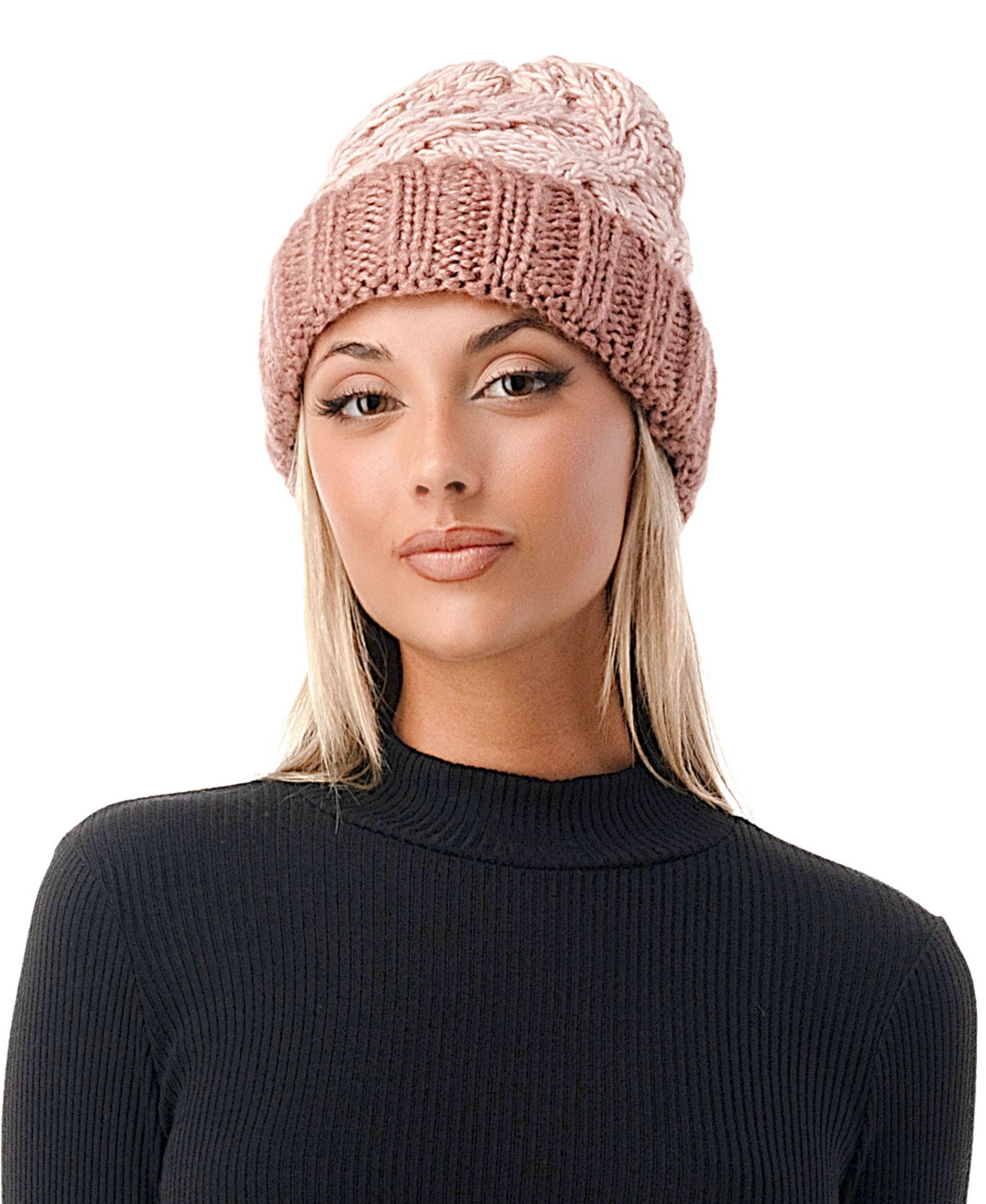Marcus Adler Женский вязаный чепчик Chunky Marled Cable Knit