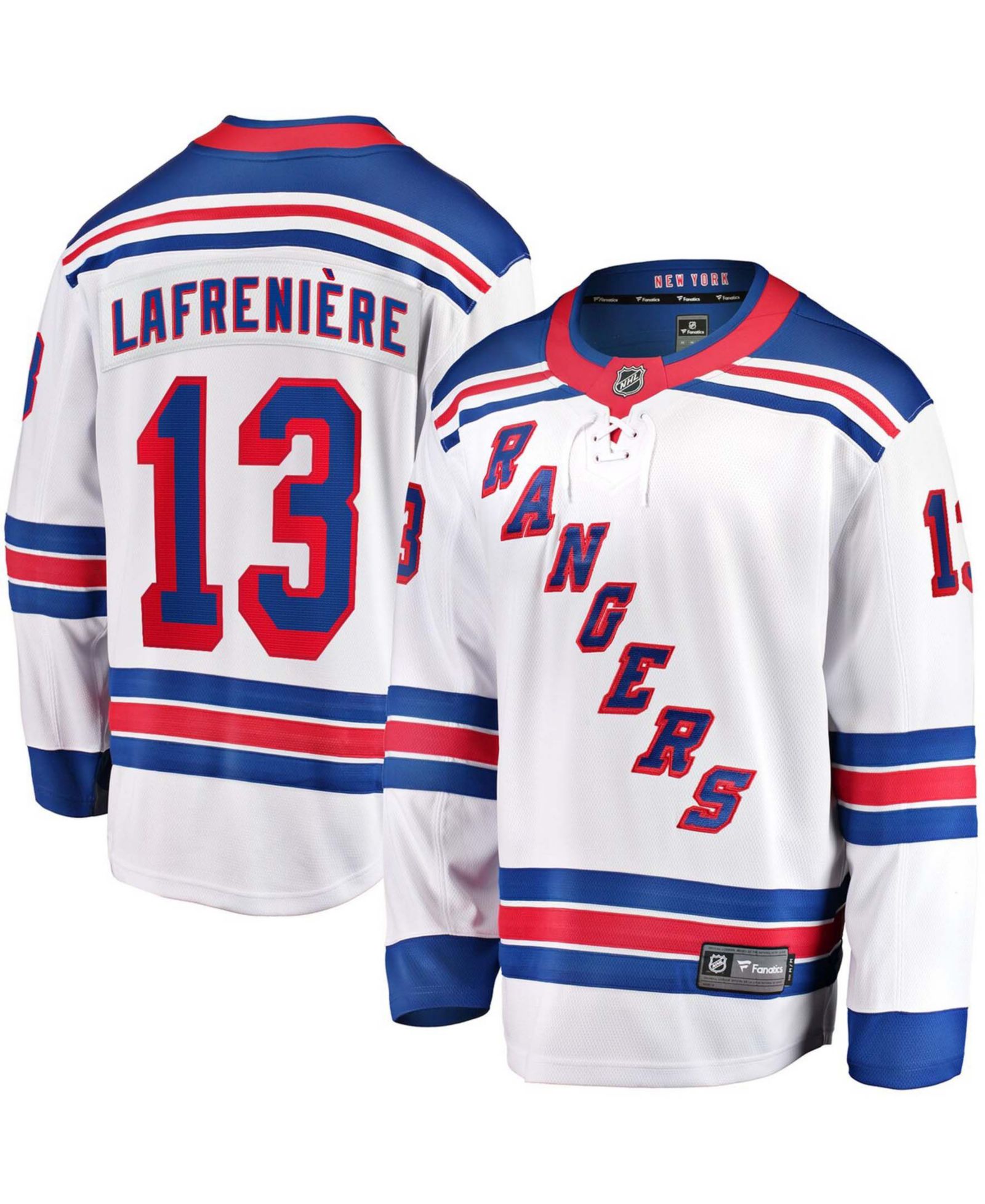 Мужская джерси Alexis Lafreniere New York Rangers Away Premier Breakaway