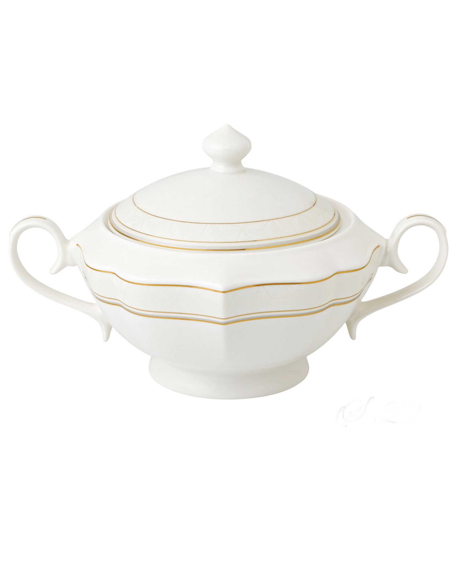 Супница Lorren Home Trends La Luna Collection Bone China с крышкой