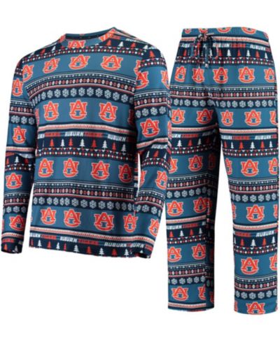 Мужской комплект из свитера и брюк Navy Auburn Tigers Ugly Sweater Knit с длинным рукавом