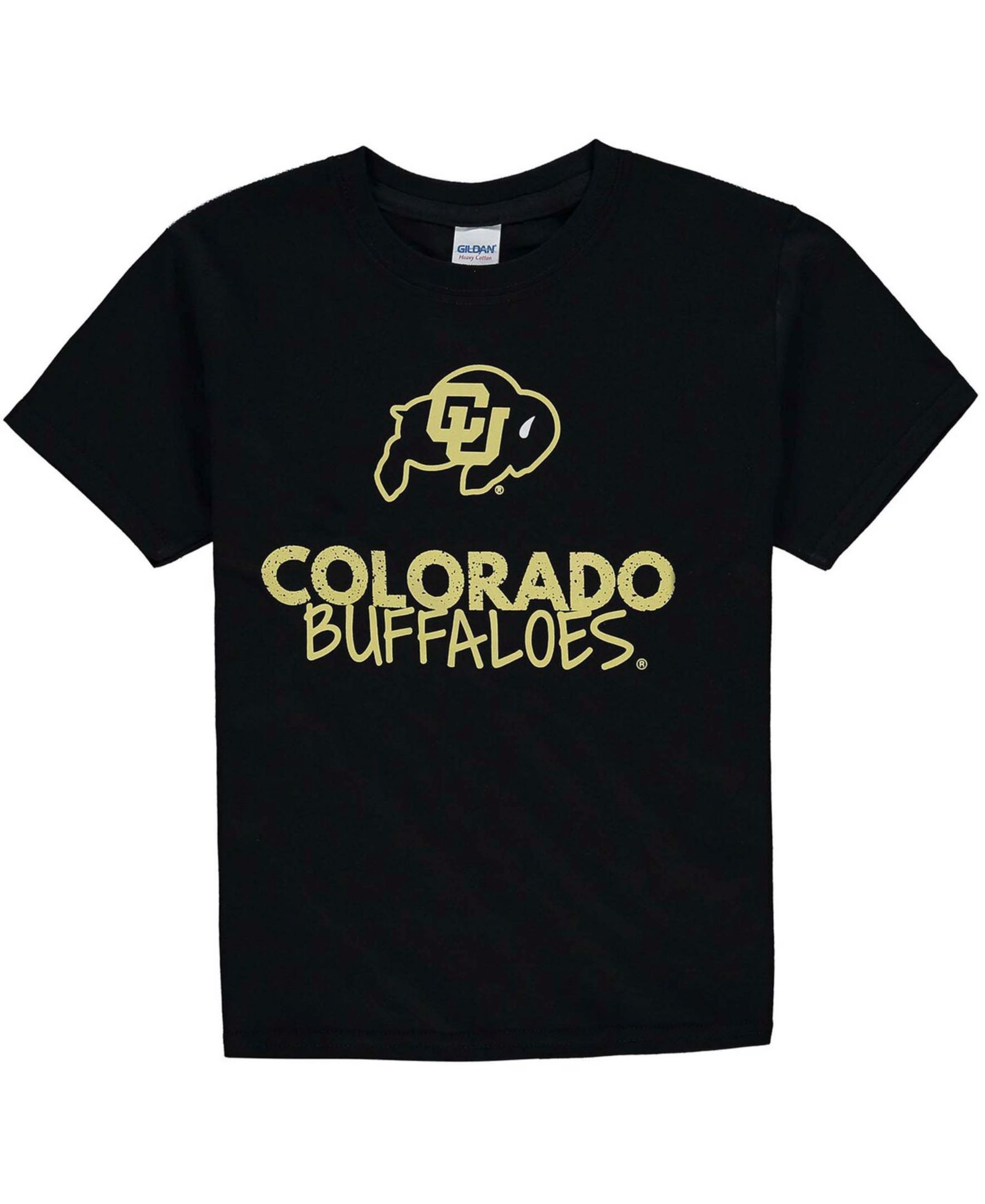 Футболка Two Feet Ahead Black Colorado Buffaloes Crew Neck для мальчиков и девочек