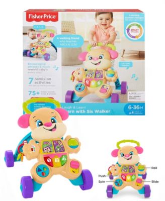 Ходунки Fisher-Price Laugh & Learn Sis, игрушка для малышей и детей ясельного возраста с активностями