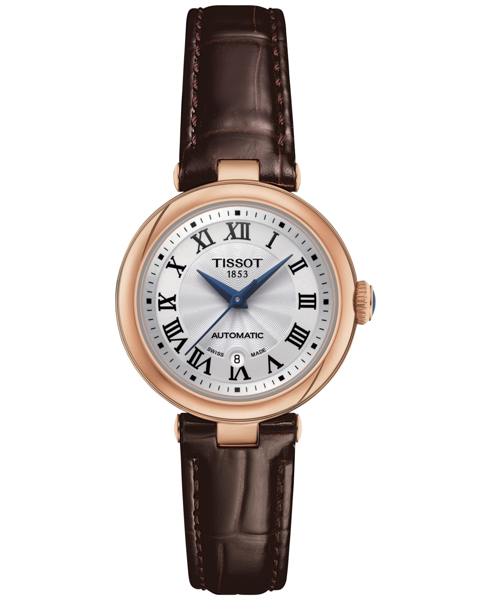 Tissot Женские часы Bellissima PVD Brown Leather Strap 29mm