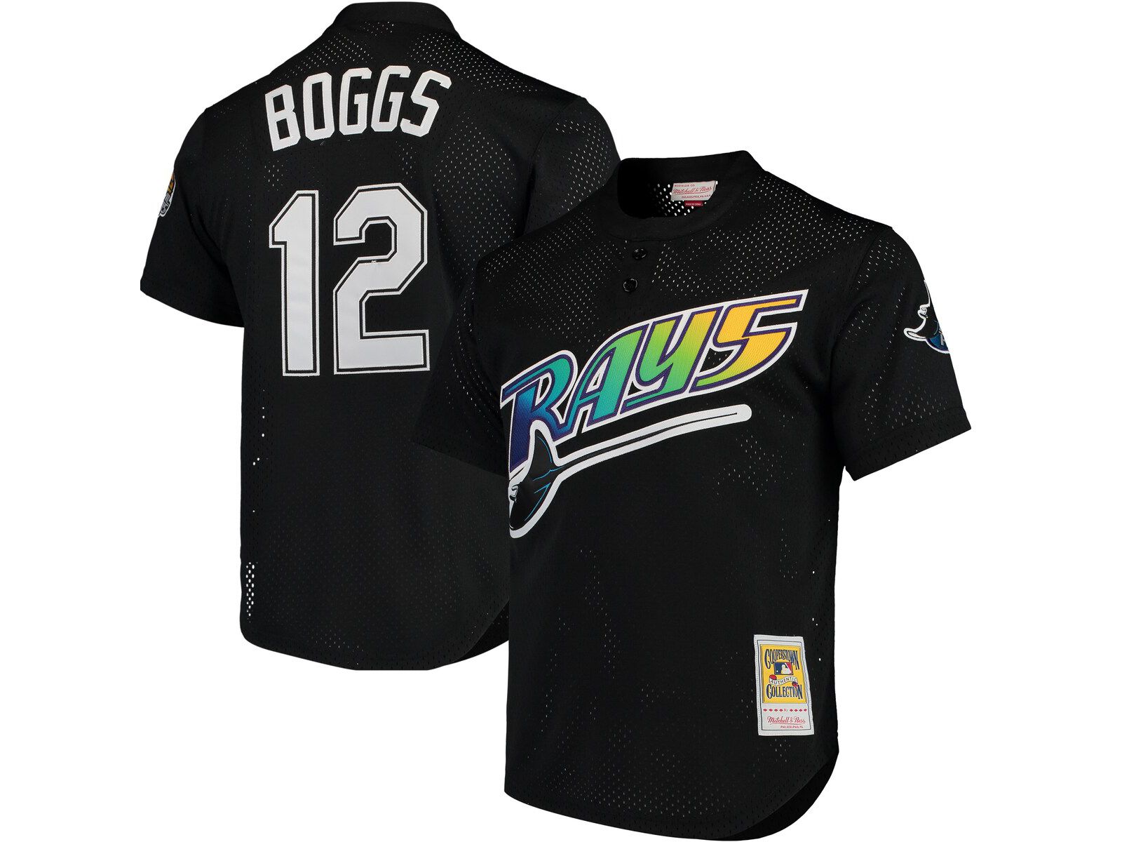 Мужская джерси Mitchell & Ness Tampa Bay Rays Cooperstown Collection 1992 Mesh Batting Practice - Wade Boggs