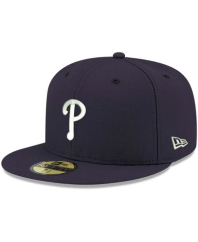 Мужская кепка New Era Navy Philadelphia Phillies Logo White 59FIFTY Fitted