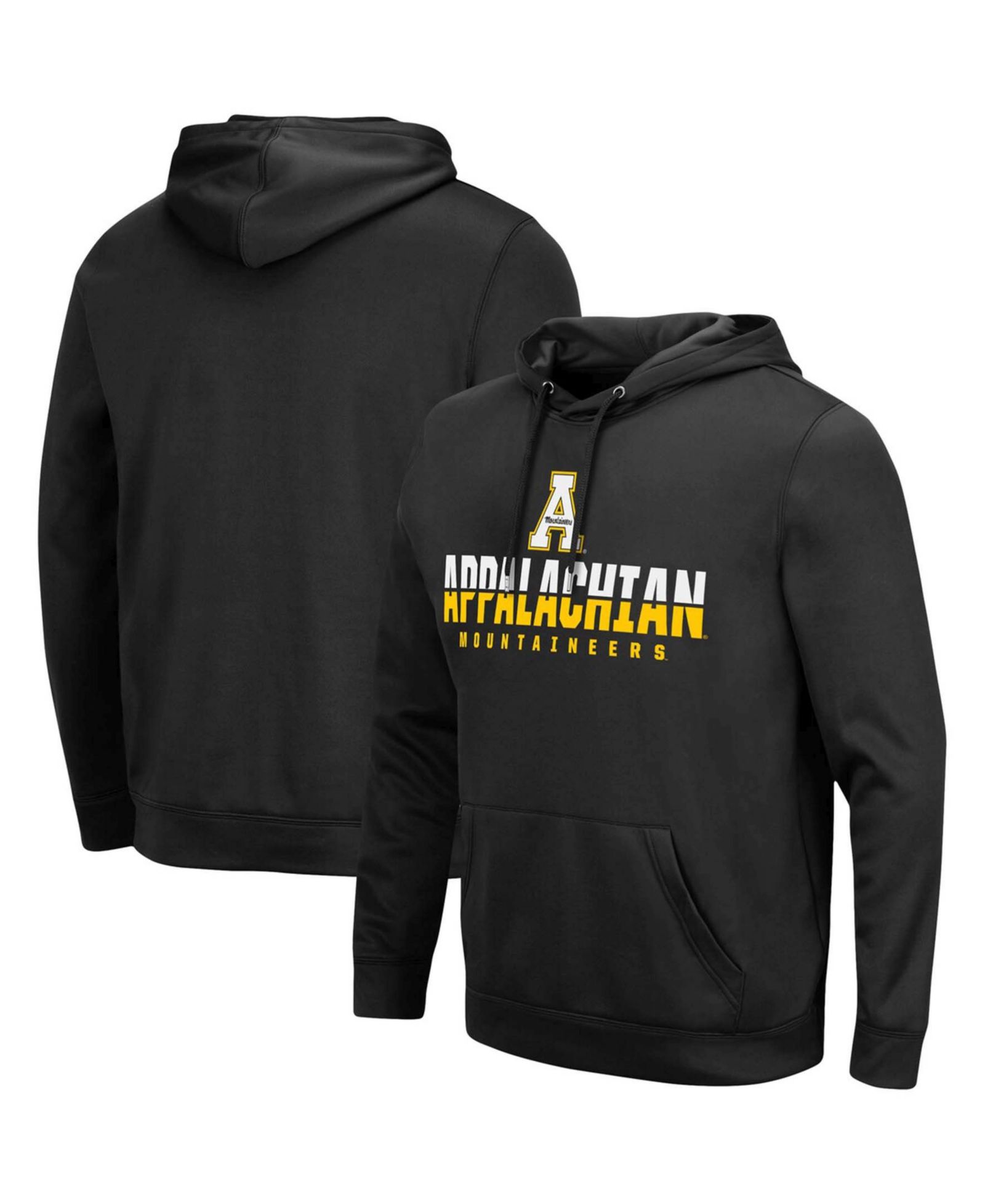 Мужское худи Men's Black Appalachian State Mountaineers Lantern Pullover Hoodie