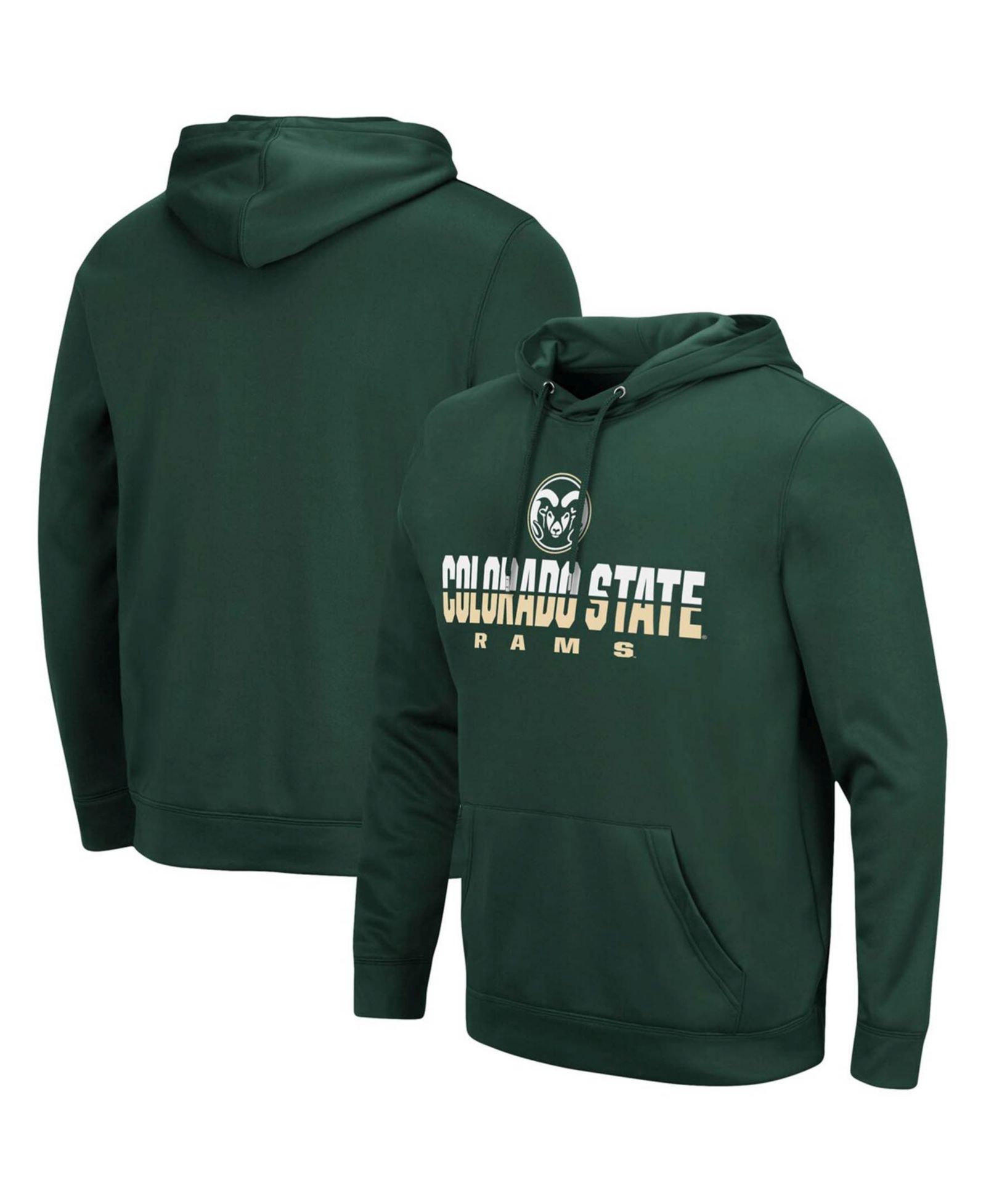 Мужское худи Colosseum Green Colorado State Rams Lantern Pullover