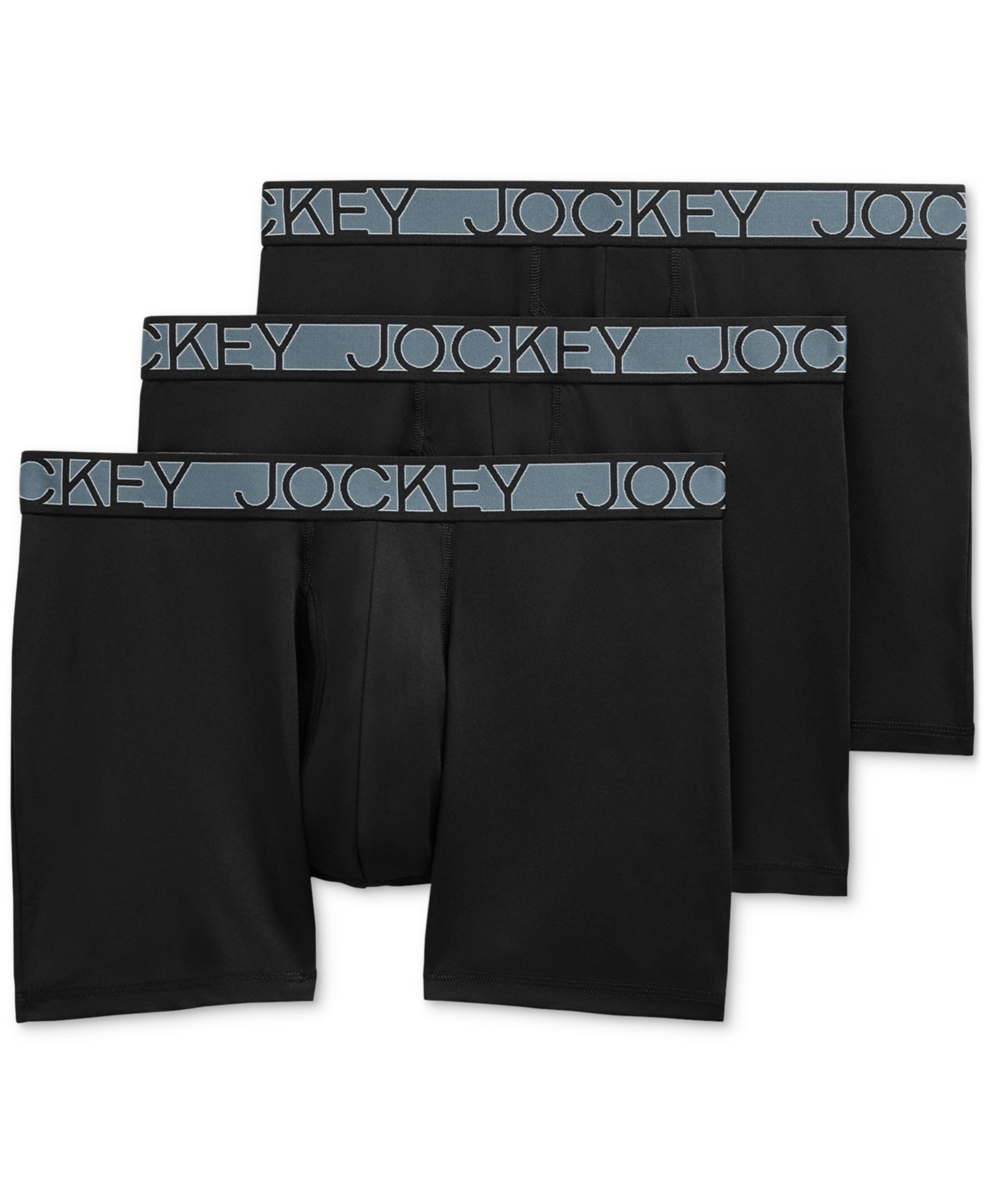 Jockey® Боксеры-брифы, 3 пары, Active Microfiber, 5"