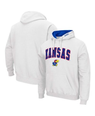 Мужское худи с логотипом Kansas Jayhawks Arch Logo 3.0, White